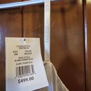 David's Bridal Satin Gown in Champagne